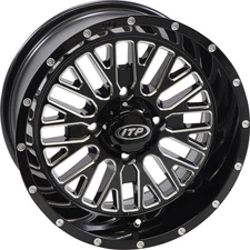 I.T.P. Momentum ATV/UTV Wheel 22x6 4/137 3.5+3 Milled Black