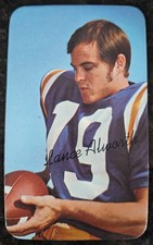 1970 TOPPS FOOTBALL SUPER LANCE ALWORTH SAN DIEGO CHARGERS #13