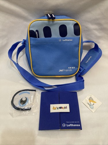 Lufthansa First Class Kids Childrens Amenity Bag Jet Friends Lu’s World RARE