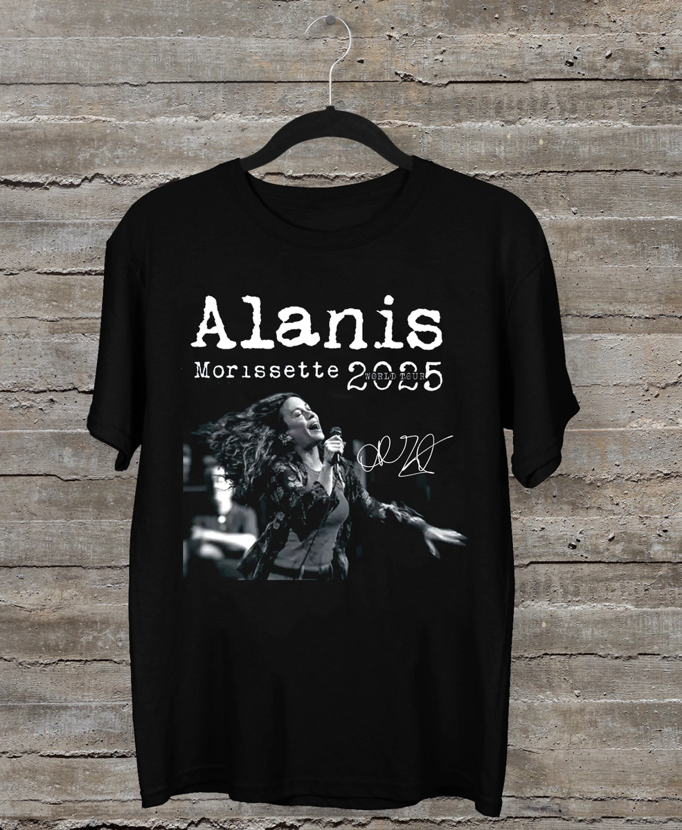 NEW Alanis Morissette Tour 2025 Concert Black All Size T-Shirt | eBay