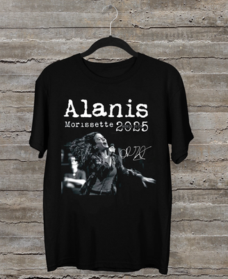 NEW Alanis Morissette Tour 2025 Concert Black All Size T-Shirt | eBay