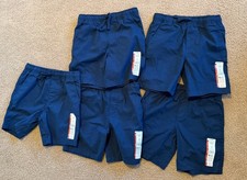 Wonder Nation Navy Uniform Pull On Shorts Lot Of 5 Medium Kids Boys Youth