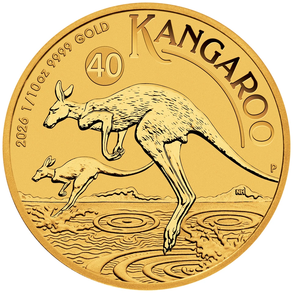 Goldmünze Känguru Nugget 2026 - Australien - Anlagemünze - 1/10 Oz ST - Bild 2 von 3