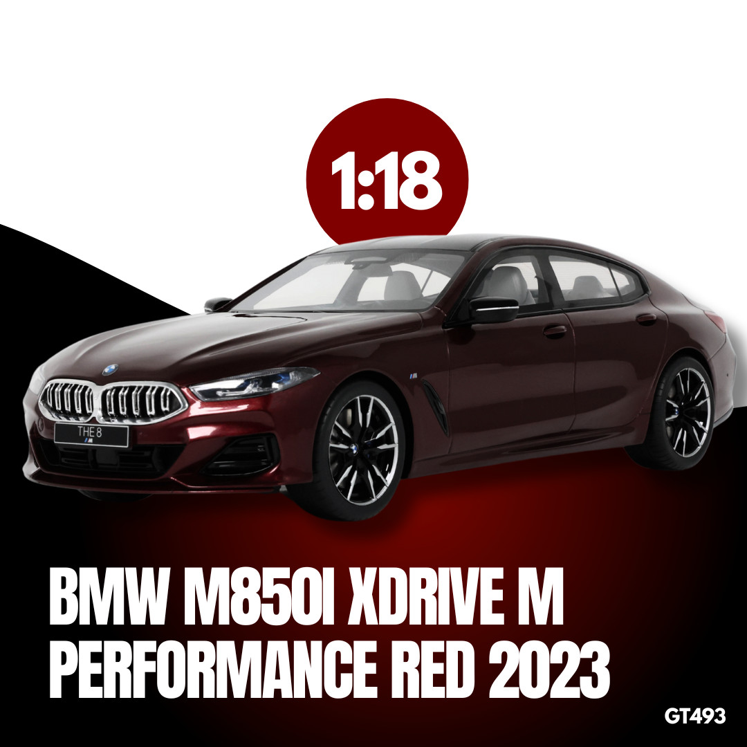 BMW M850i xDrive 2023 rouge 1:18 cadeau idéal pour passionné auto GT Spirit GT493