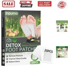 Foot Patches, 20 Pcs Natural Ingredients Foot Care Patches with Bamboo Vinega...