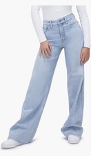 Good American Good Skate Wide-Leg Jeans. Size 4/27