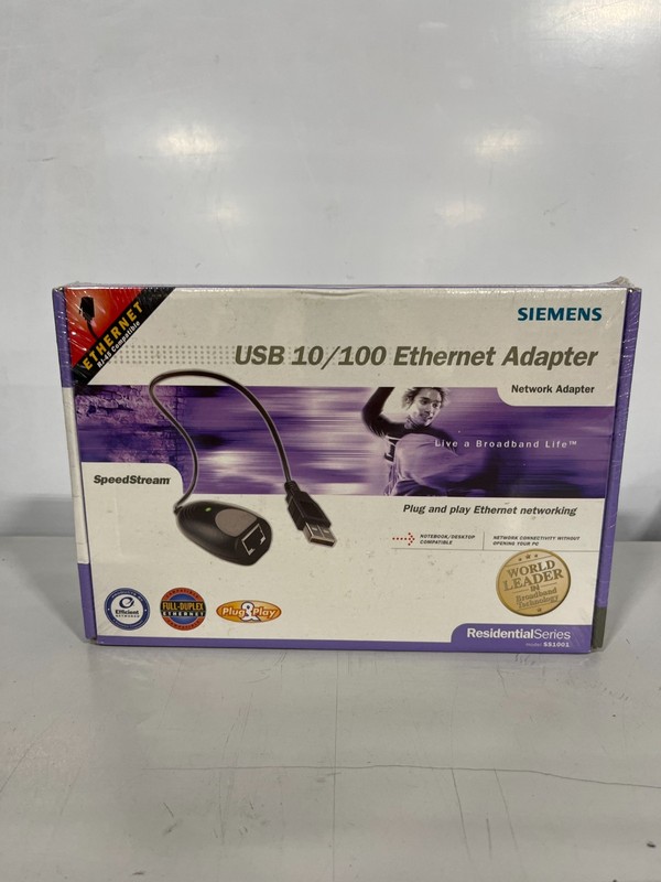 Siemens USB Ethernet Adapter Network Adapter 10/100 SS1001 Priority-new sealed