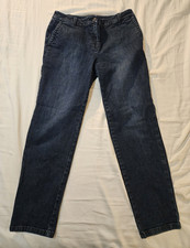 Talbots Women  s Straight Leg Jeans Blue Dark Wash Mid Rise Stretch Size 8
