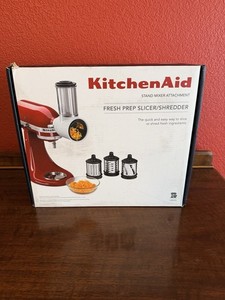 KitchenAid Fresh Prep Slicer Shredder Attachment KSMVSA For Stand Mixer 3 Blades