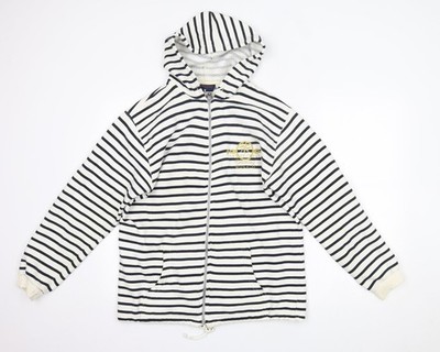Rayar Damen Jacke weiß gestreift Größe M