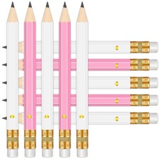 Bridal Shower Pencils Sharpened Half Erasers Heart Pink White Game 50 PCS