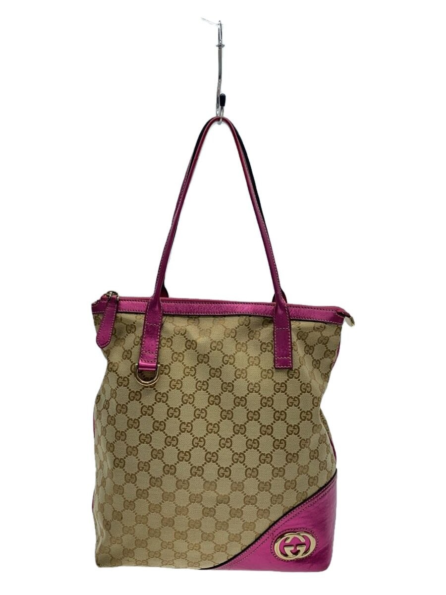 GUCCI BEG Canvas Tote Bag with All-Over Pattern 182492