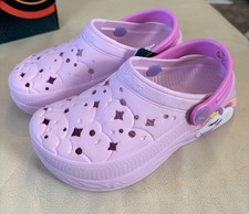 Girls Skechers Foamies Size 12 Light Up Pink
