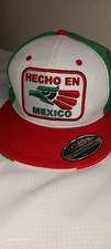 Mexico Mesh Snapback Baseball Cap Retro Eagle Aguila 3D Patch Mexico Flag Colors