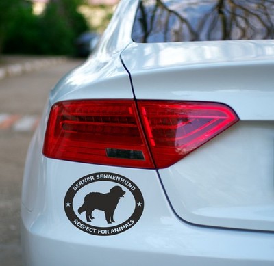 KFZ Aufkleber - Hunde im Oval - Berner Sennenhund - Hundefan