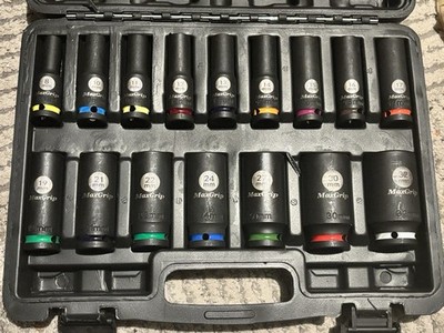 Impact Socket Set 1/2'' Drive - 16 Pieces- FREE Shipping in USA 