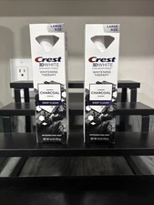 Crest 3D White Charcoal Whitening Therapy Toothpaste 4.6oz Large Size (Lot of 2)
