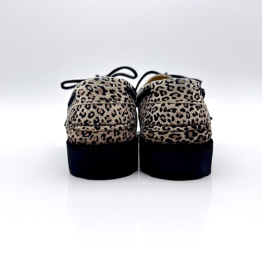 Paraboot × United Arrows MALO Leopard Deck Shoes Leather US6