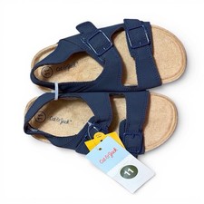 Cat Jack navy blue double strap buckle sandals child size 11 new with tags
