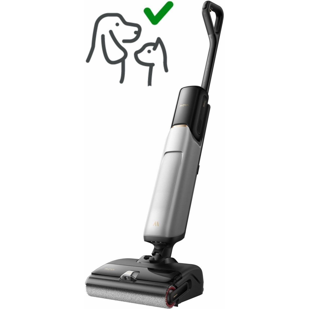 Aspirateur laveur MOVA X4 Pro balai sans fil eau et poussière pour carrelage et parquet