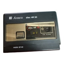 Vintage Ansco Disc HR 30 Motor Drive Camera 12.5mm f/2.8 Flash TESTED WORKS