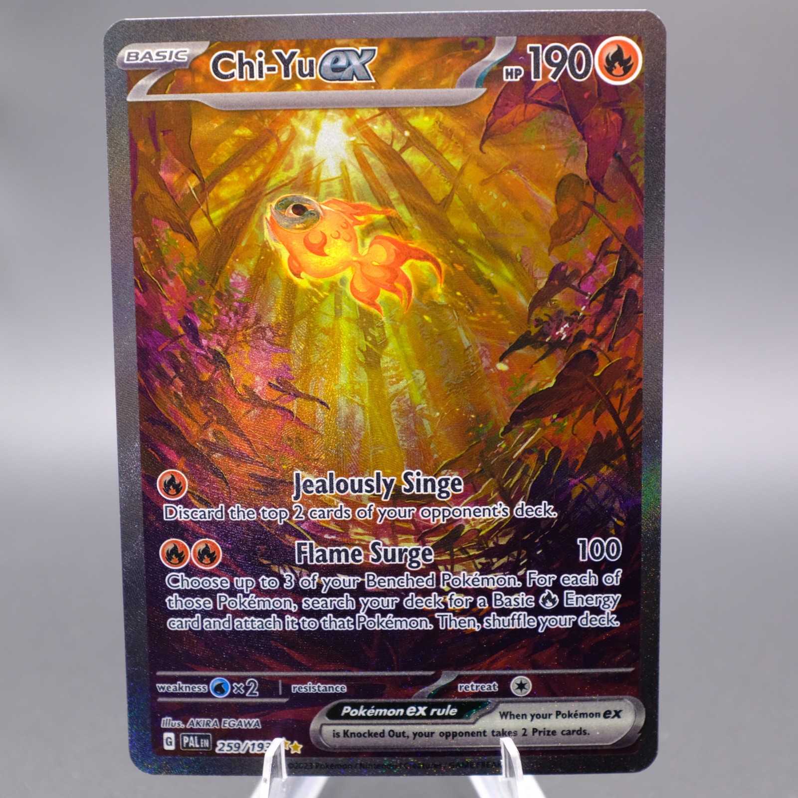 Chi-Yu ex 259/193 Special Illustration Rare SV02: Paldea Evolved Pokemon TCG NM
