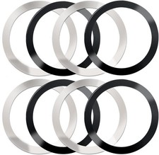 8 Pack Universal Metal Rings Sticker Compatible with Magsafe Magnetic Wireless C