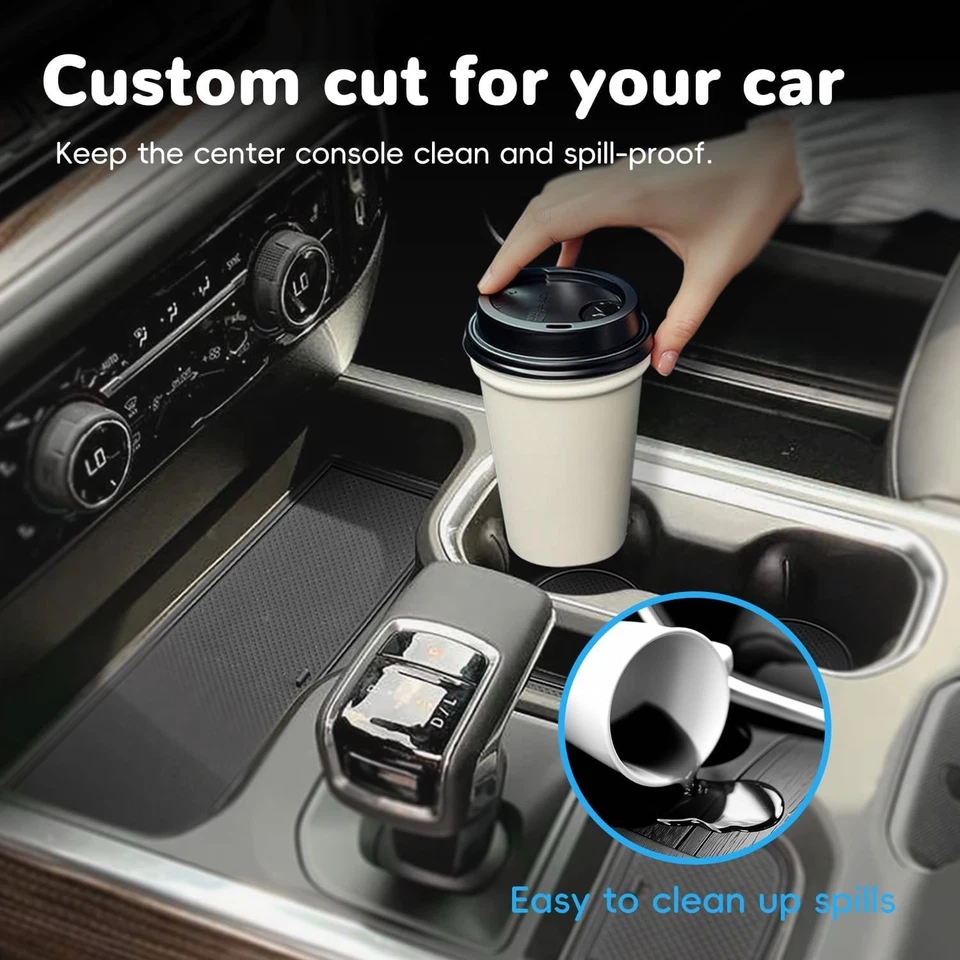 Auovo Center Console Mats for Chevrolet Silverado 1500 Backet Seat Sierra 1500 - Image 4 of 4