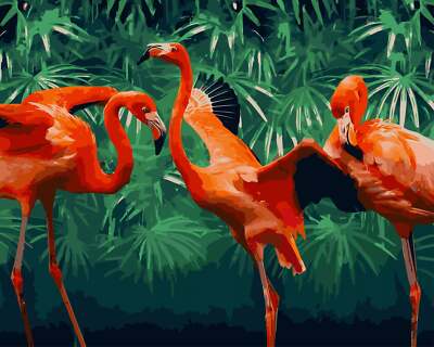 Ideyka Painting by Numbers kit Bright tropics KHO4335