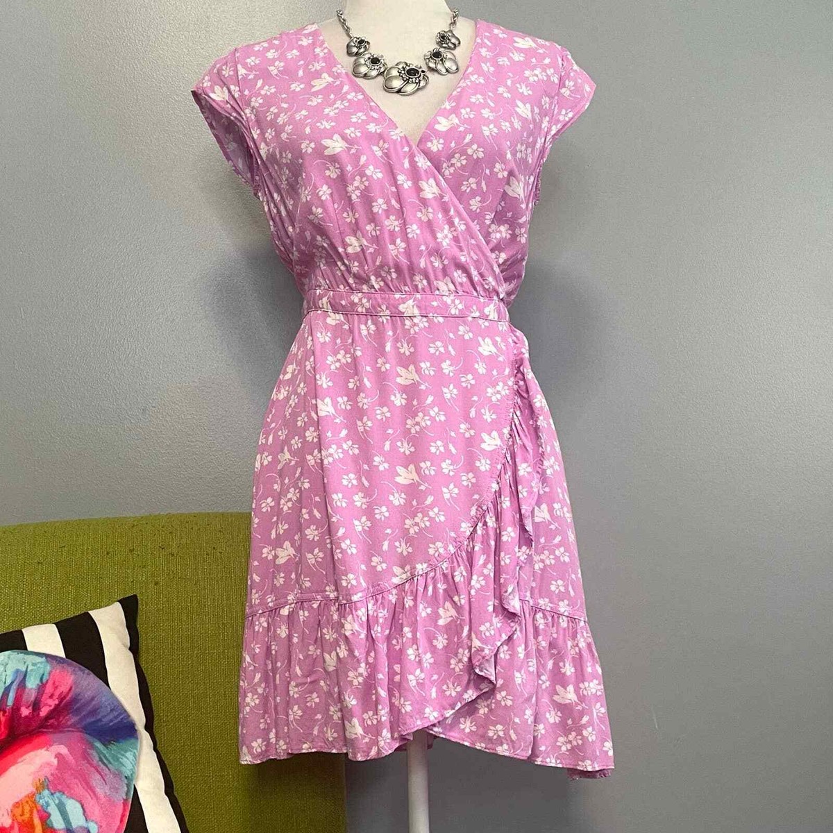 mini puff dress for women Julieta Puff Sleeve Mini Dress Steel Blue