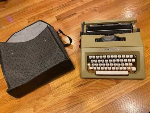Vintage Olivetti Lettera 25 Schreibmaschine mit Original Tragetasche Tasche Hülle - Bild 2 von 10