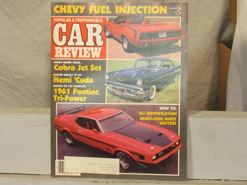 CAR REVIEW December 1984 MAGAZINE-Classic Sixties-Car Exchange Magazines merger