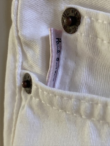 Jeans donna vintage Paul Smith bianco morbido cotone taglia 6, Made in Italy - Foto 3 di 6