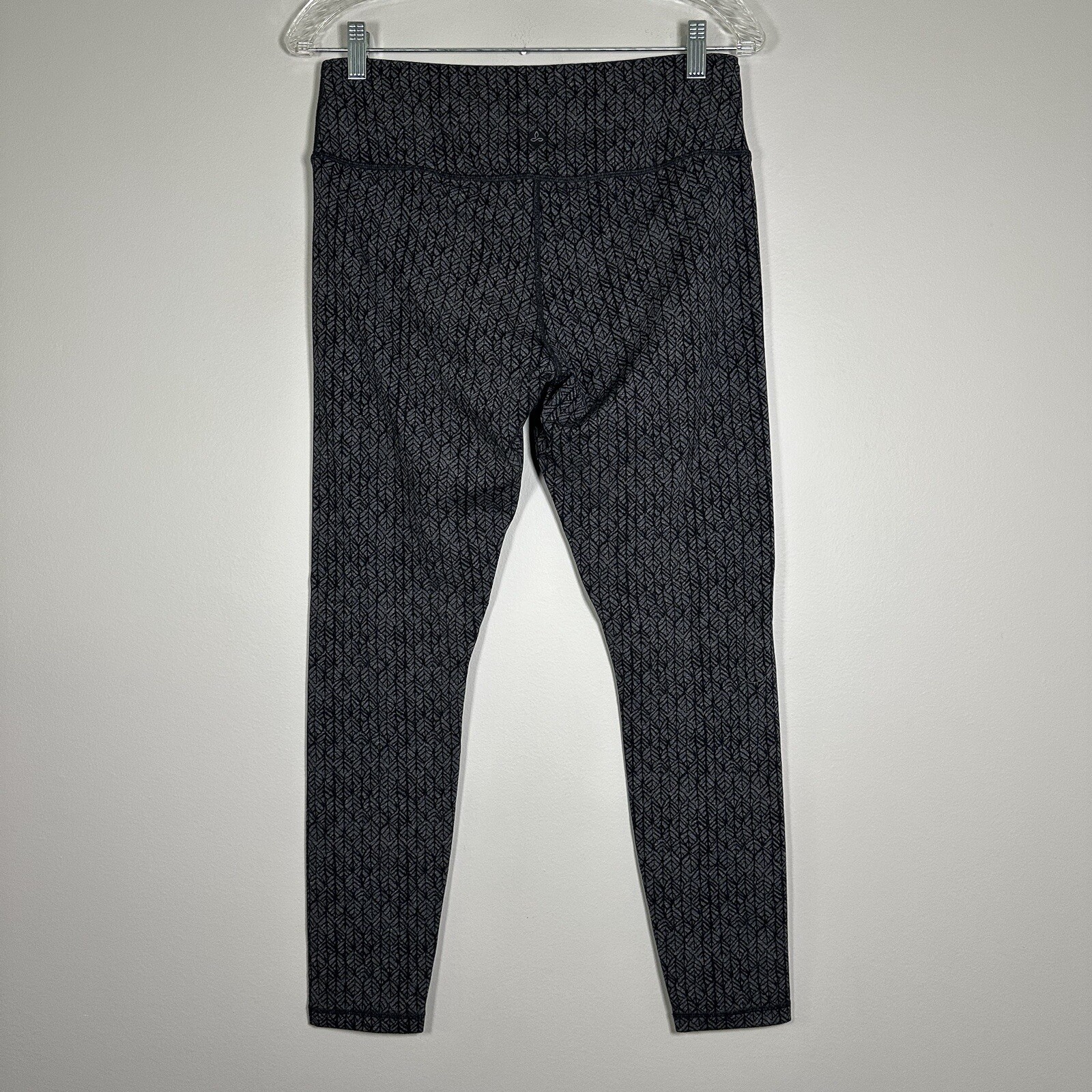 Prana Large Black Gray Herringbone Pattern Ankle … - image 2