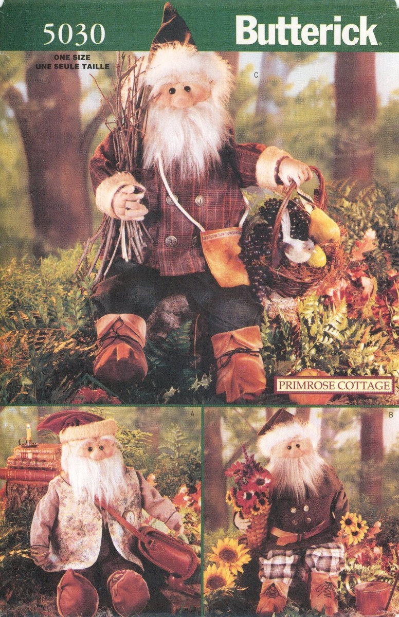 Butterick 5030 Decorative Woodland Elves Santa Claus & Clothing