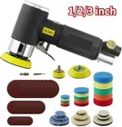 1/2/3 Inch Mini Sander Grinding Air Machine Orbital Pneumatic Sander Tool Set