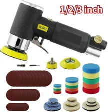 1/2/3 Inch Mini Sander Grinding Air Machine Orbital Pneumatic Sander Tool Set