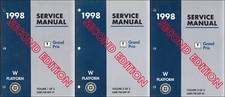 1998 Grand Prix Shop Manual Set -second Edition- Pontiac Service Repair Books