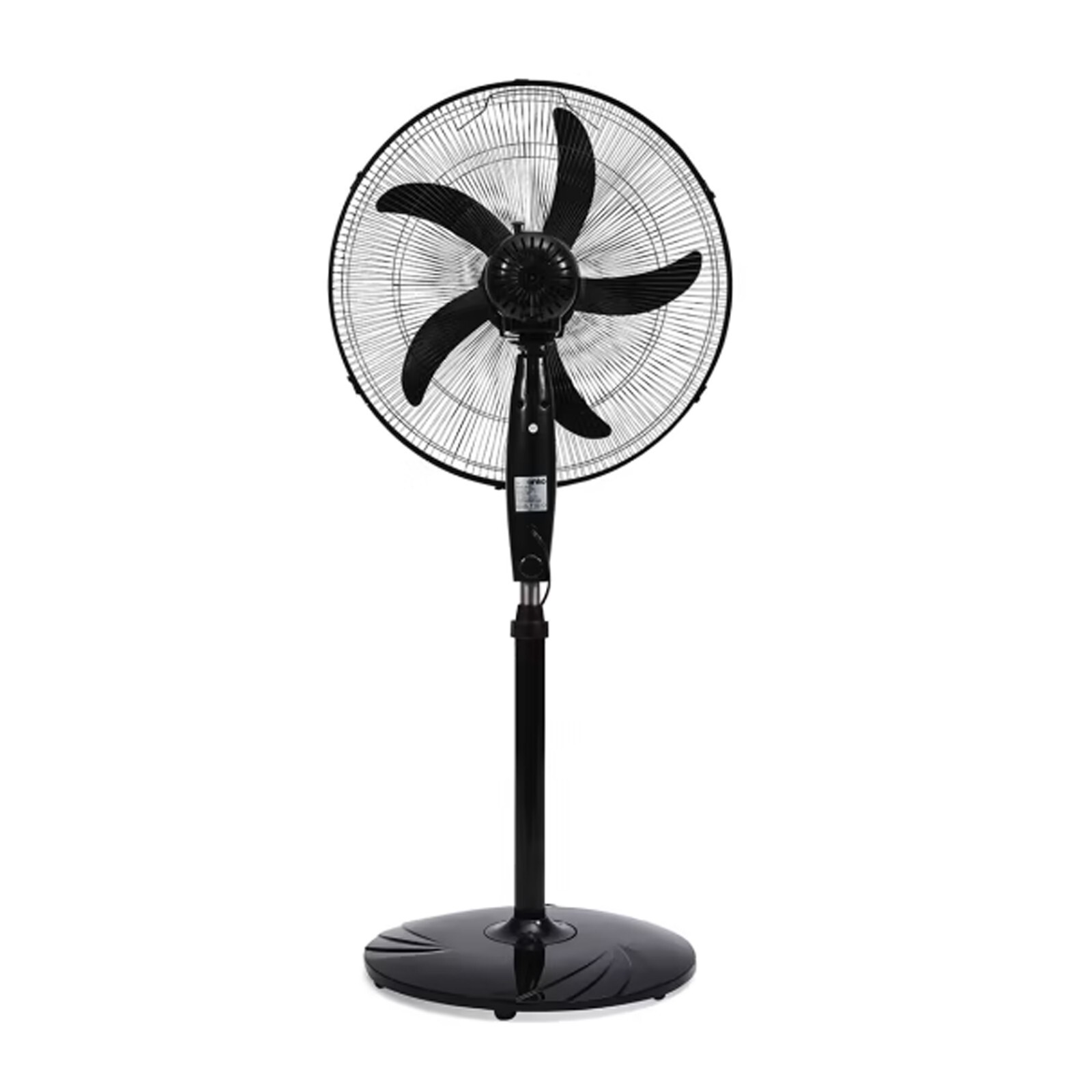 Anko 50cm Black Pedestal Fan+3 Speed Remote, Tilt & Oscillating Height