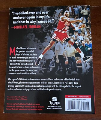 THE LEGEND OF MICHAEL JORDAN BY ADAM MOTIN PAPERBACK - CHICAGO