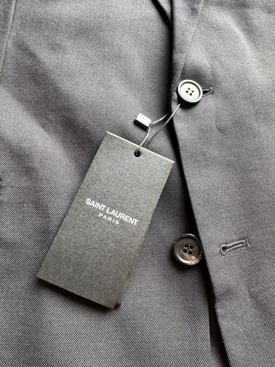 SAINT LAURENT PARIS Uniform Wool Jacket Blazer Sports Coat Suit