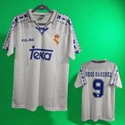 R. MADRID HOME 96/97 - RETRO - HUGO SANCHEZ # 9 - White - LARGE (USA-Medium)