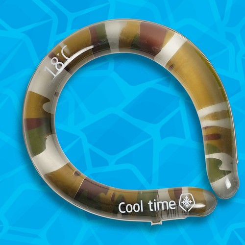 Cooltime Neck Cooling Tube | Wearable Cooling Neck Wraps for Summer Heat (Blue) - Picture 3 of 12