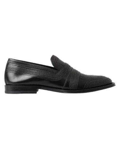 Dolce & Gabbana Leather Slipper Loafers  - Black - Picture 1 of 7
