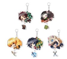 lot 20pcs Japanese anime mix Acrylic Keychain Key Chain Girls boy Keyring gifts