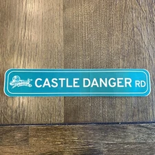 Castle Danger Brewery Road Sign Sticker Decal Craft Beer