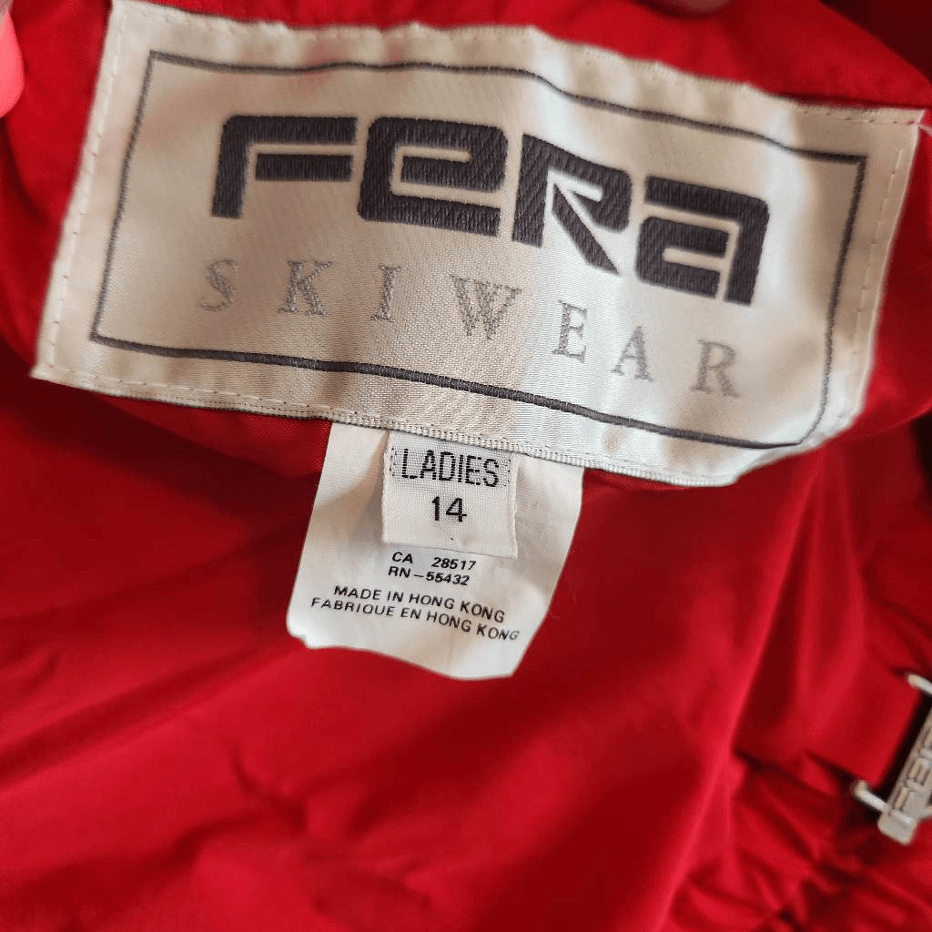 Vintage Fera Jacket Womens 14 Retro Reversible Ski Bomber Puffer Outerwear 
