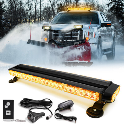 Wireless Rechargeable Battery LED Emergency Strobe Rooftop Double Side Light Bar