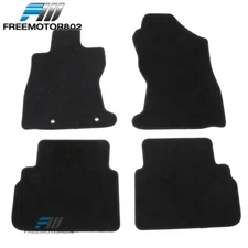 Fits 22-25 Subaru WRX 4PCS Car Floor Mats Liners 1st 2nd Row Carpet Black Nylon