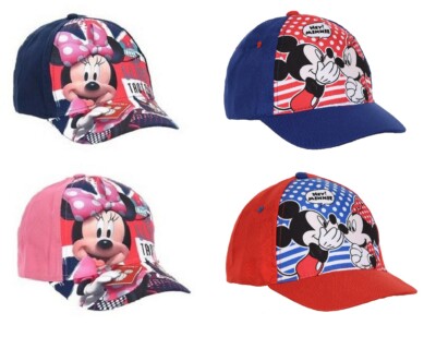 Mädchen Kinder Minnie Maus Sommer Baseball Caps Offiziell Disney Lizenziert Ages